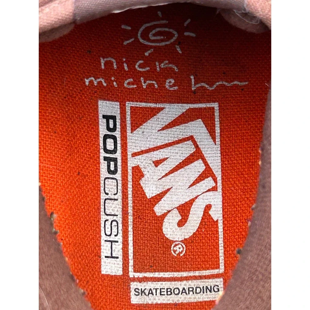 Vans Skate Half Cab Nick Michel Brown Navy Skate Shoes‎ Mens 5.5 Women 7 508357